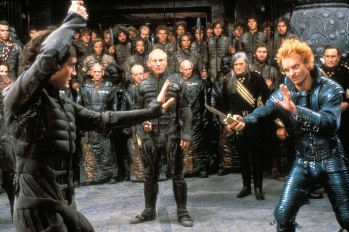 Patrick Stewart and Sting DUNE 1984