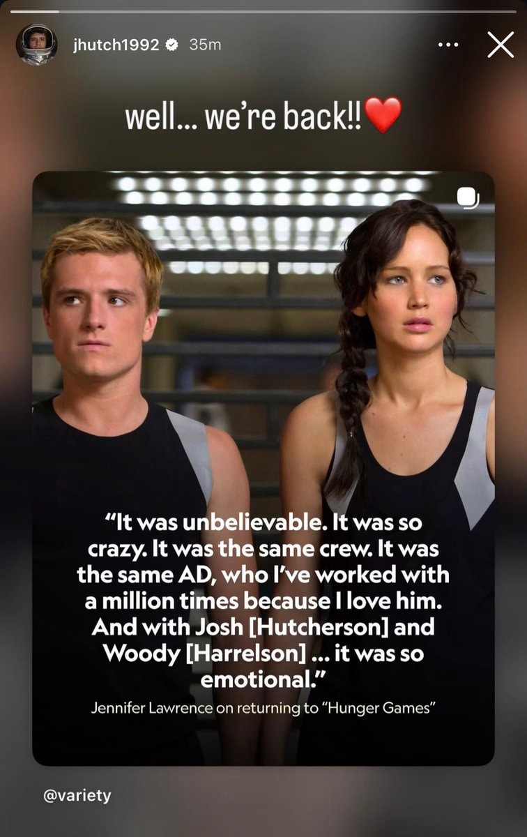 Josh Hutcherson Hunger Games return
