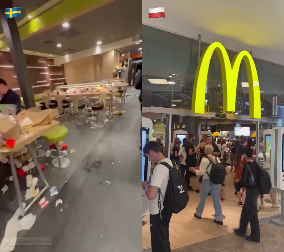 McDonald's Poland vs Sweden immigration split McDonald's Poland vs Sweden immigration split