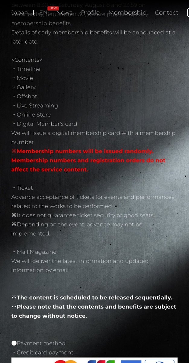 Jun Matsumoto MJ's Membership announcement (photo 2 of 3)