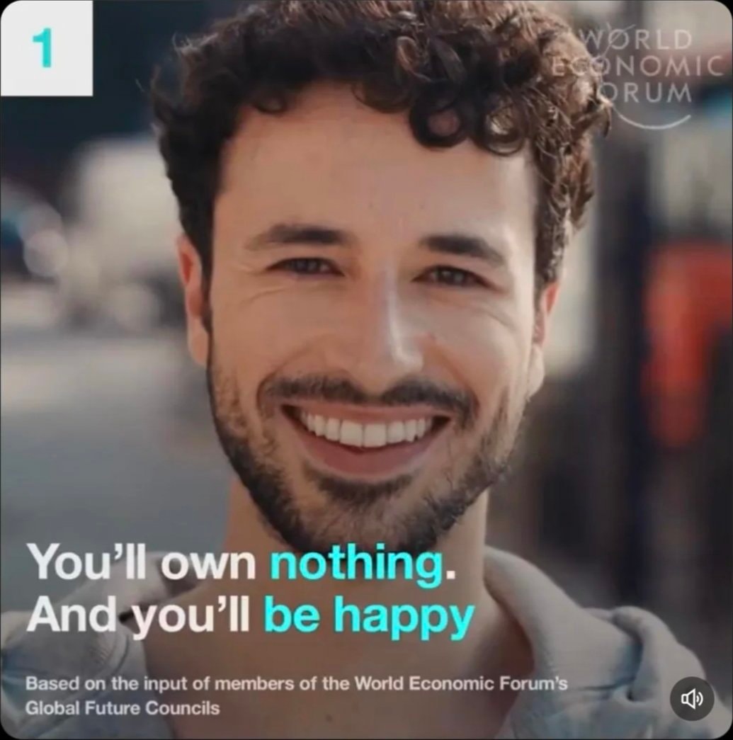 WEF meme with smiling man