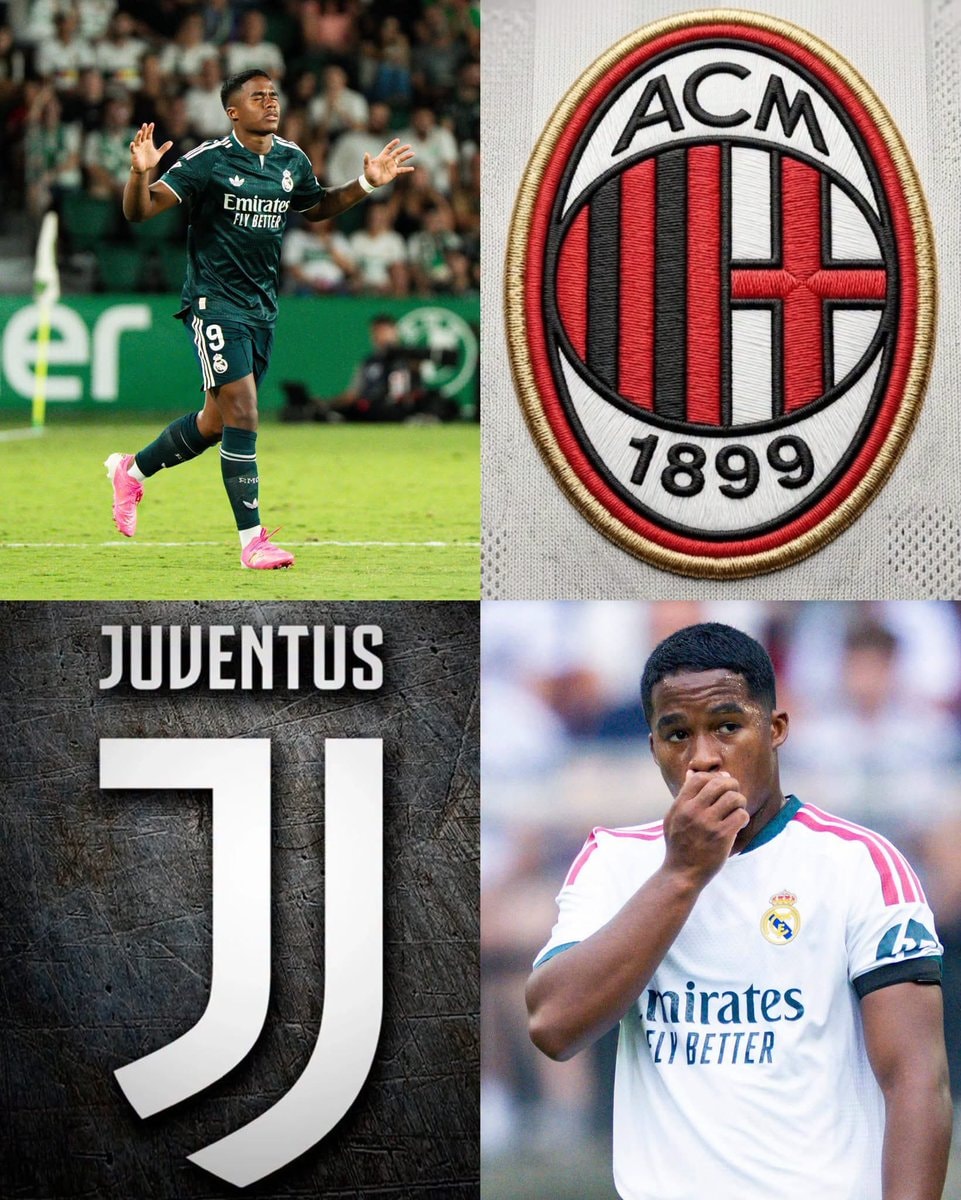 Endrick Real Madrid AC Milan Juventus