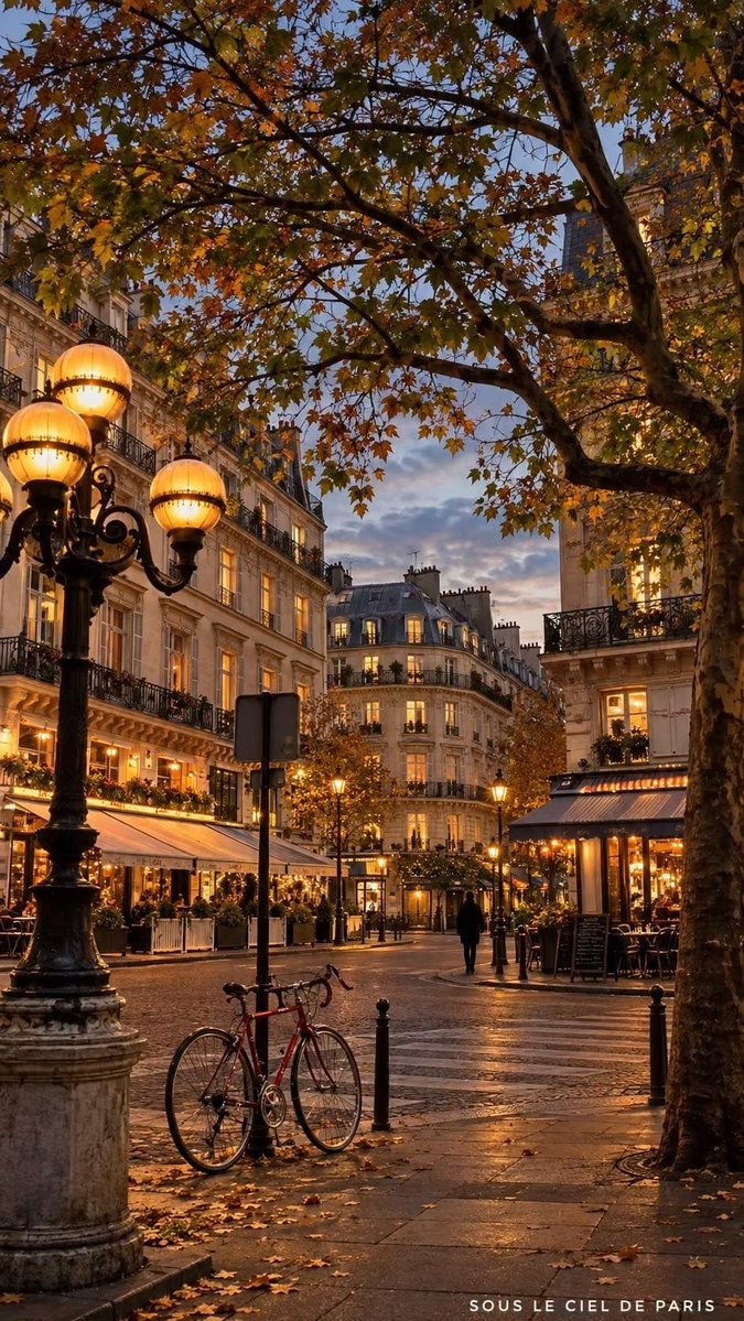 Paris France street scene Paris France street scene