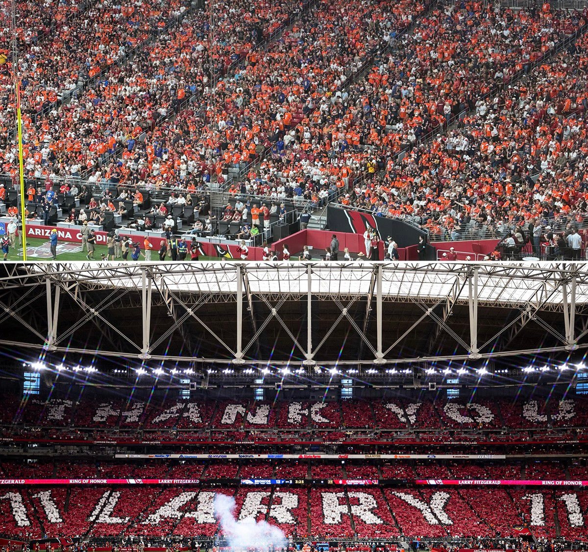 Larry Fitzgerald Ring of Honor tribute Larry Fitzgerald Ring of Honor tribute