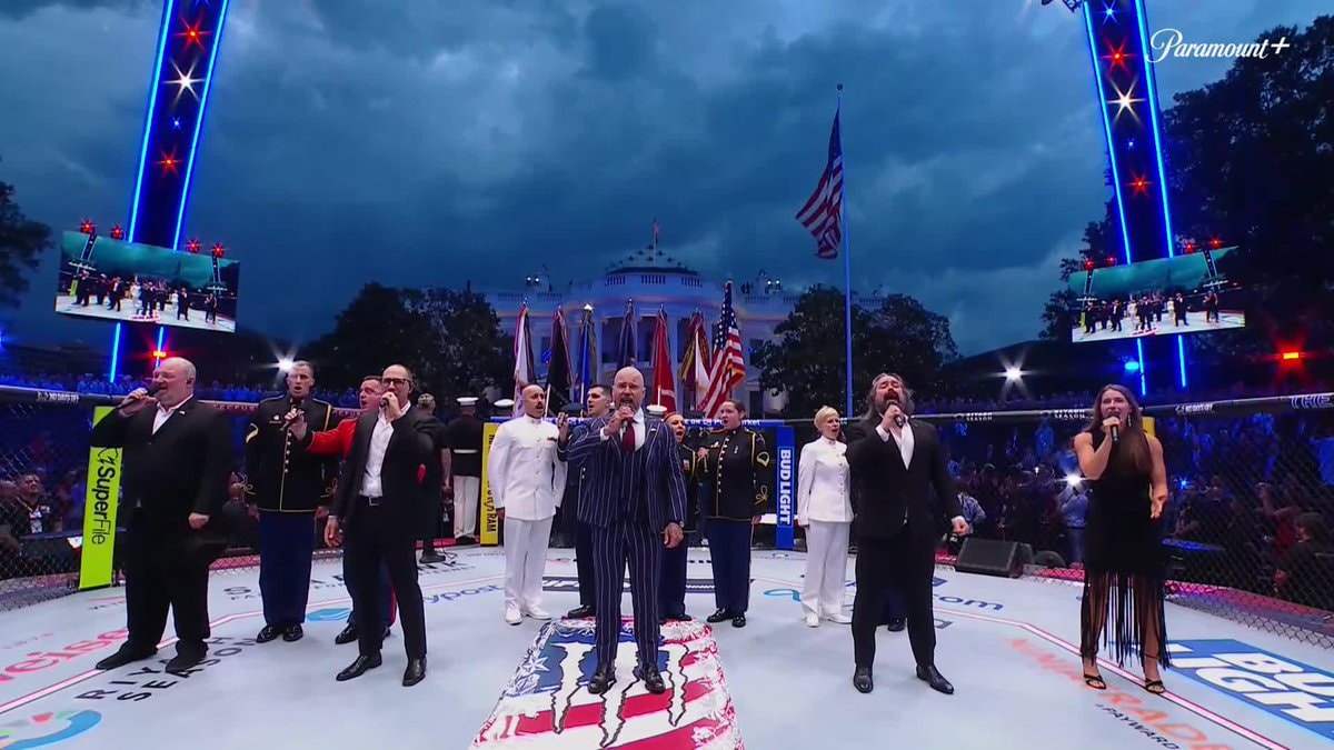 Donald Trump presidential salute UFC White House