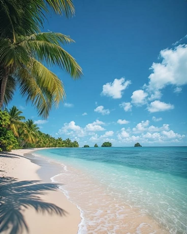 Maldives beach scene