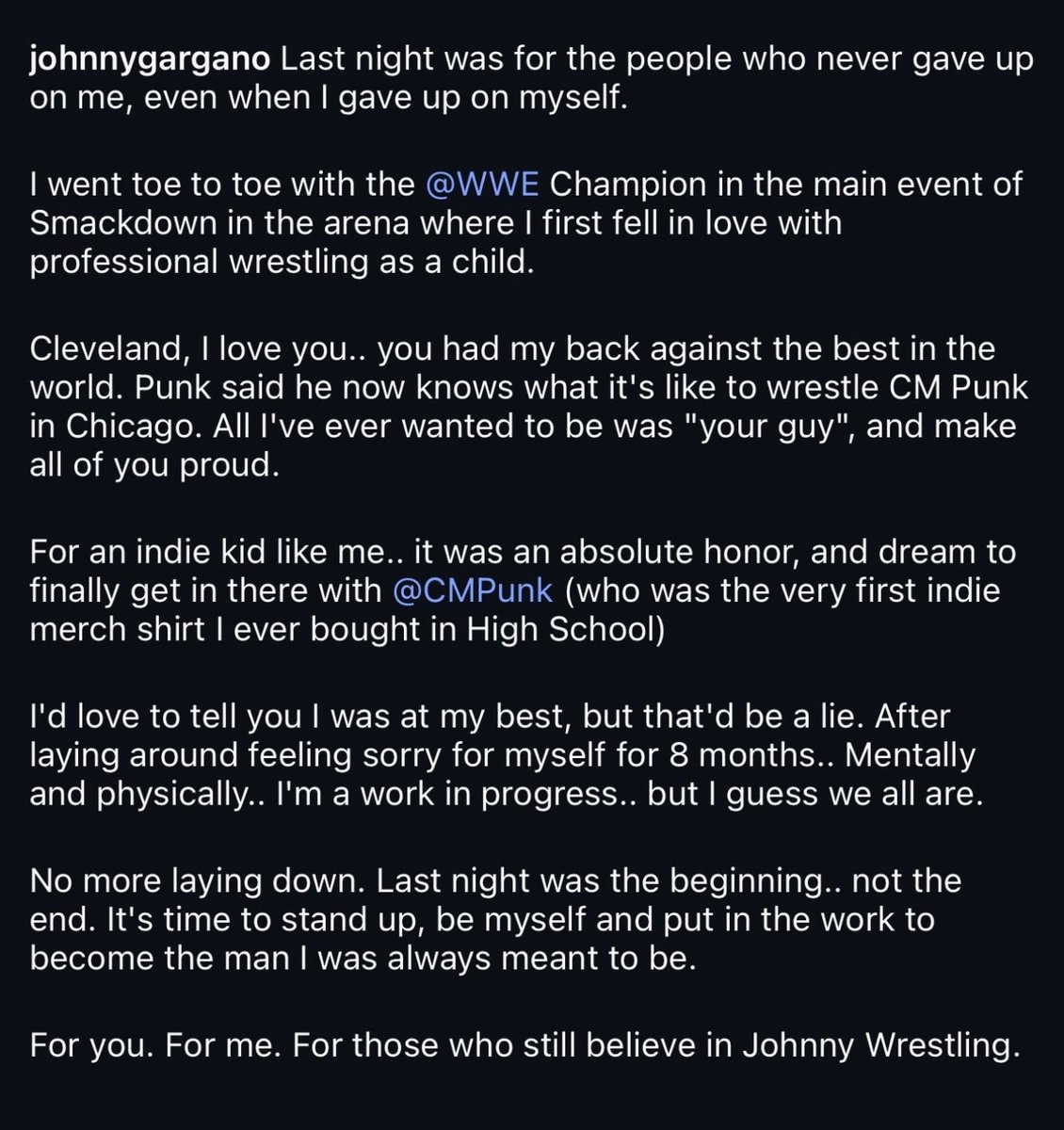 Johnny Gargano WWE Championship moment (photo 2 of 2)