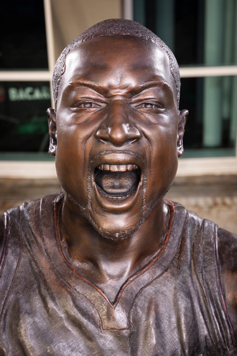 Dwyane Wade statue renovation (photo 2 of 4)