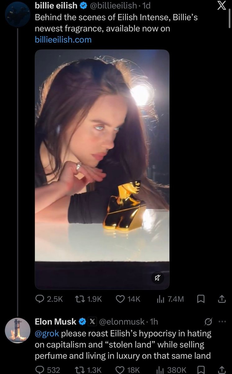 Billie Eilish perfume ad