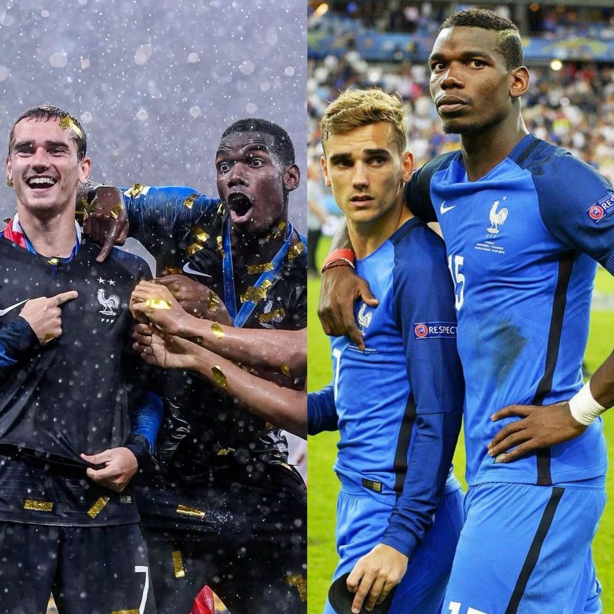 France since Pogba and Griezmann left