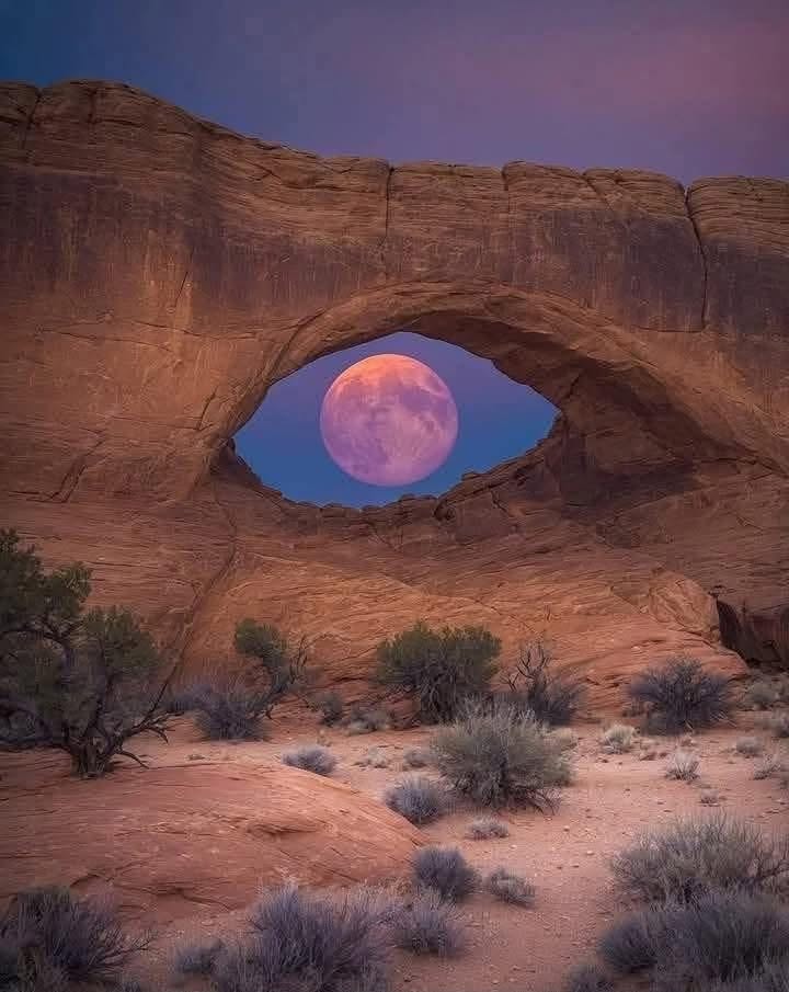 Arches National Park moon arch