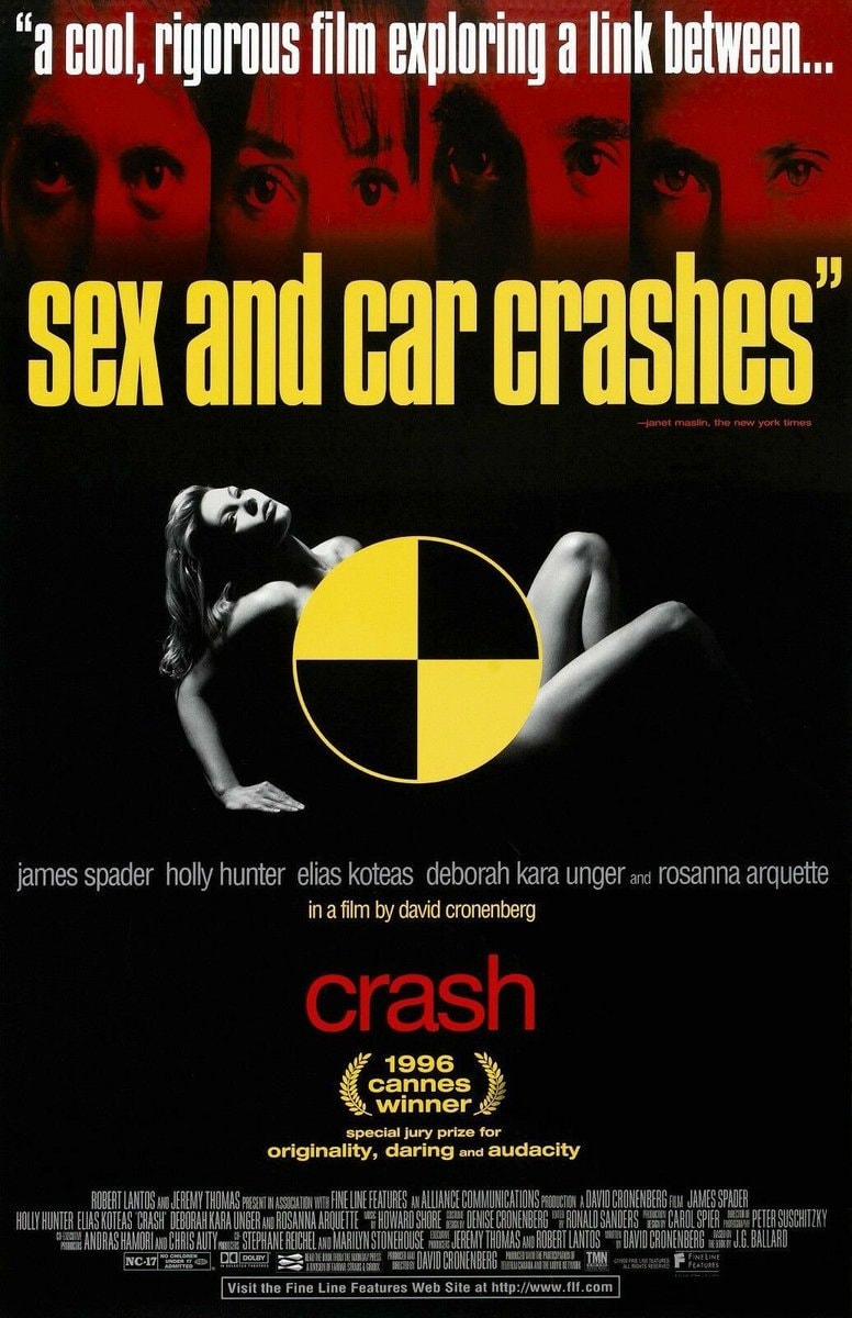 Crash 1996 movie posters