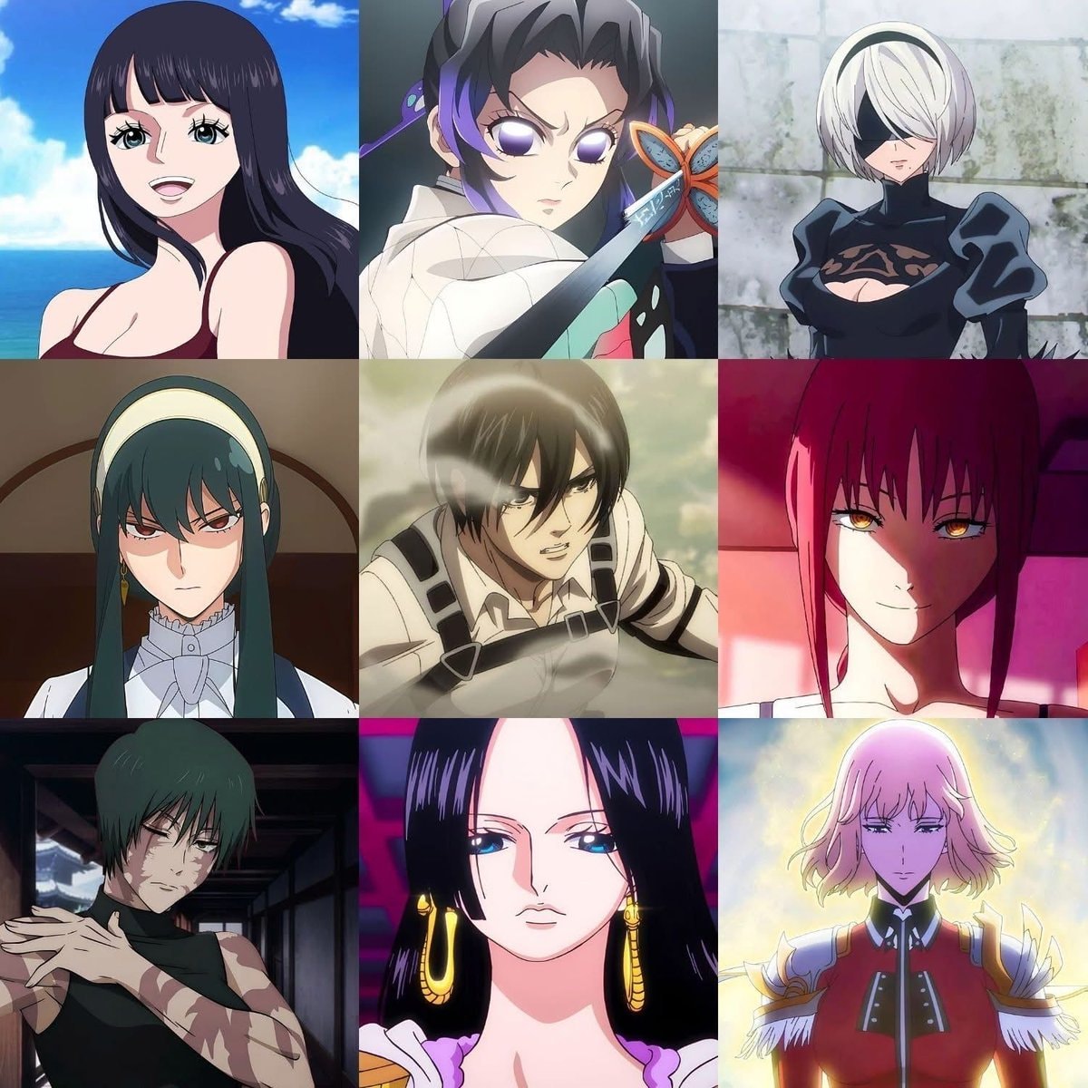 Anime characters who don't need saving