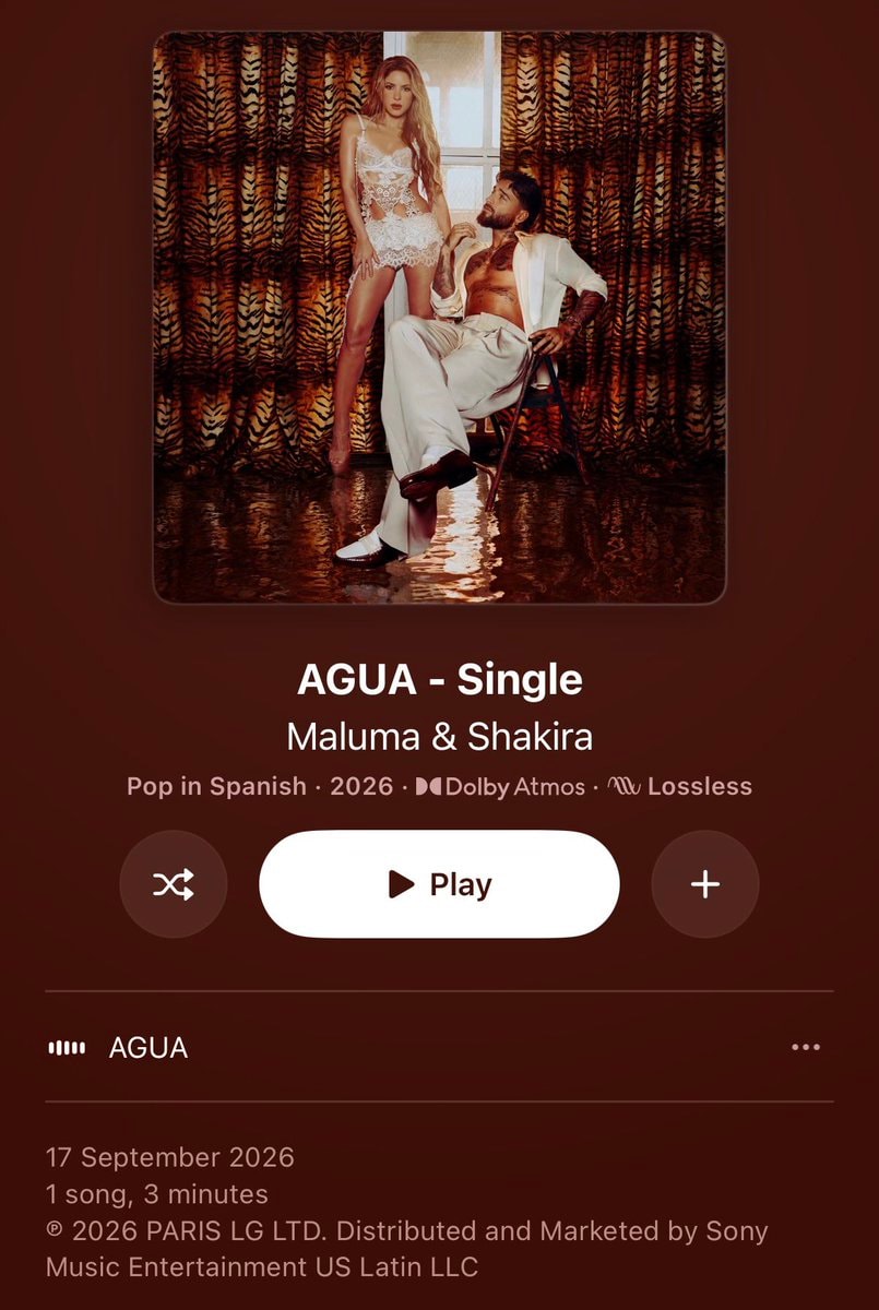Shakira and Maluma AGUA