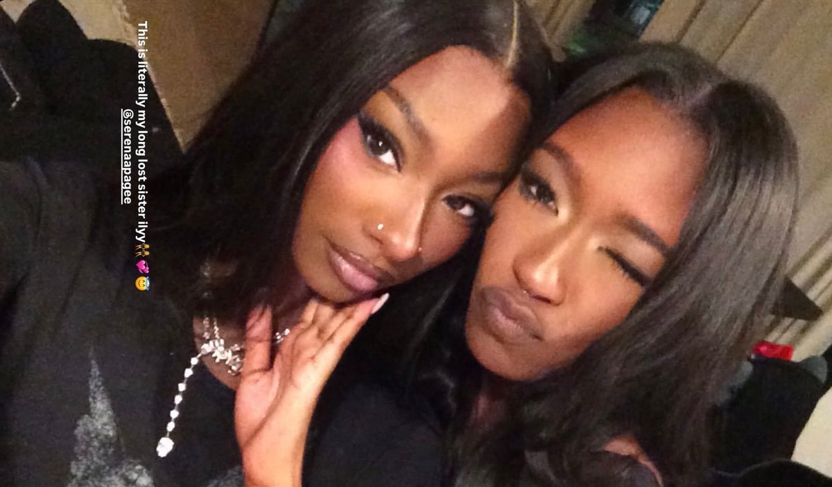 Ilyy and Serena Page as long lost sisters Ilyy and Serena Page as long lost sisters