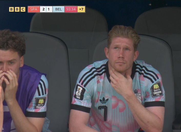 Kevin De Bruyne World Cup exit