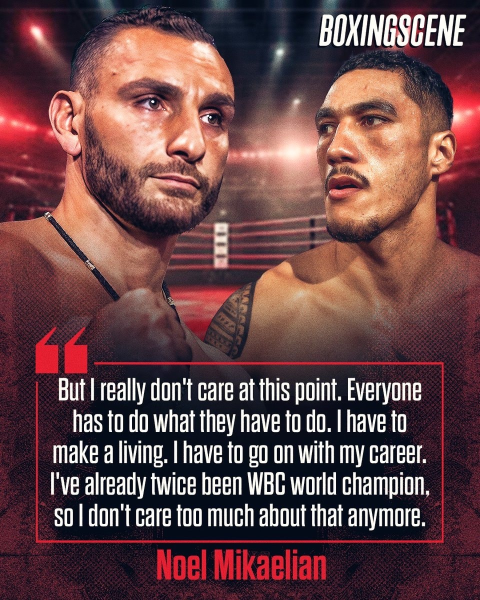 Noel Mikaelian boxing update