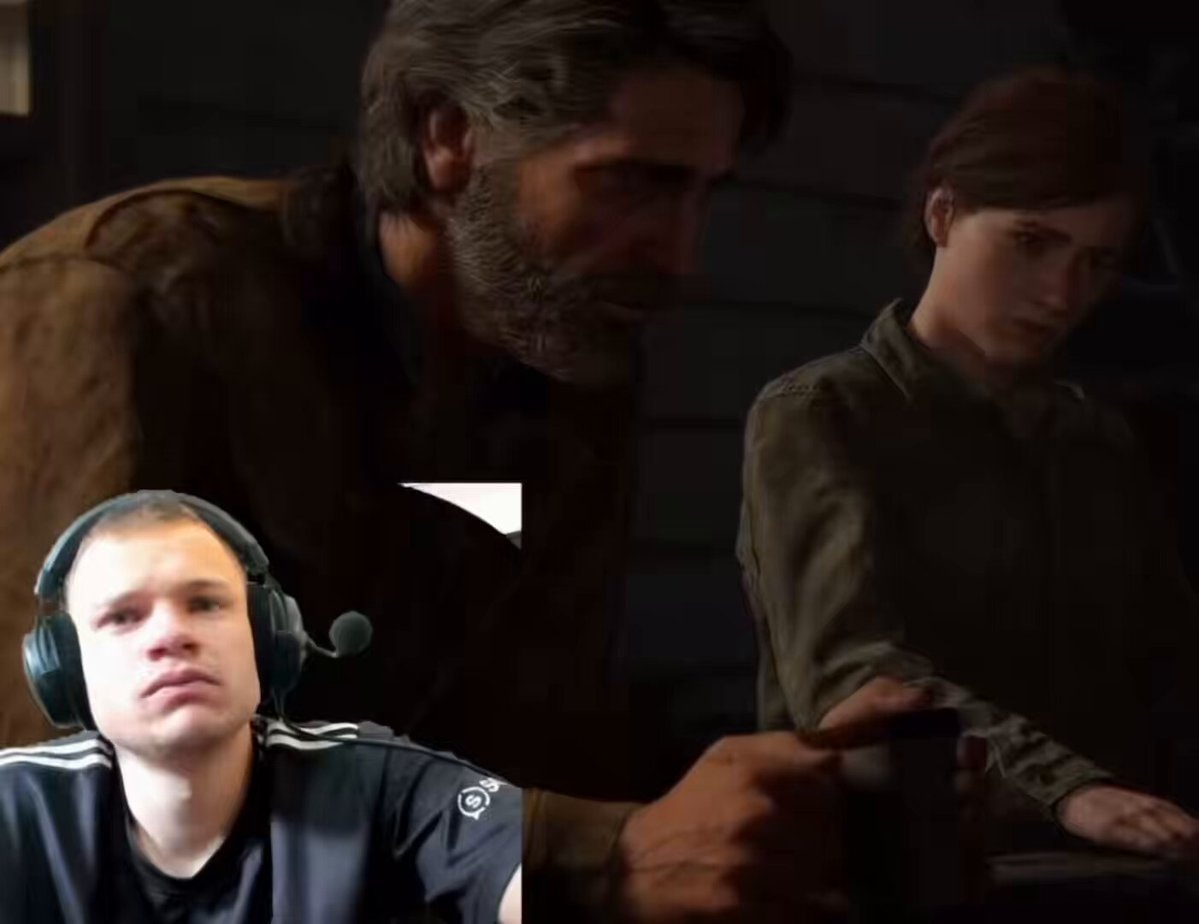 Jynxzi emotional reaction The Last of Us Part 2