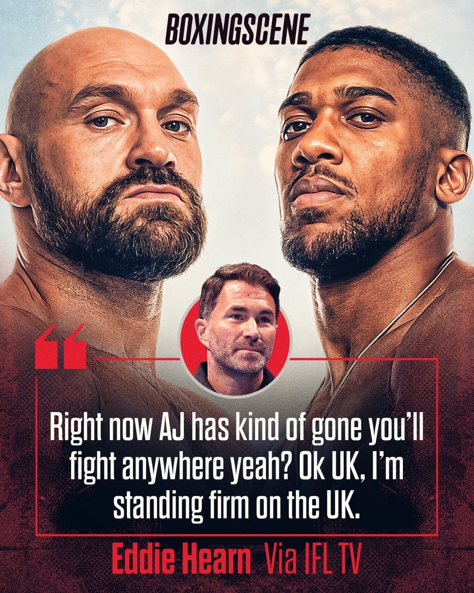 Eddie Hearn confirms AJ Fury UK contract