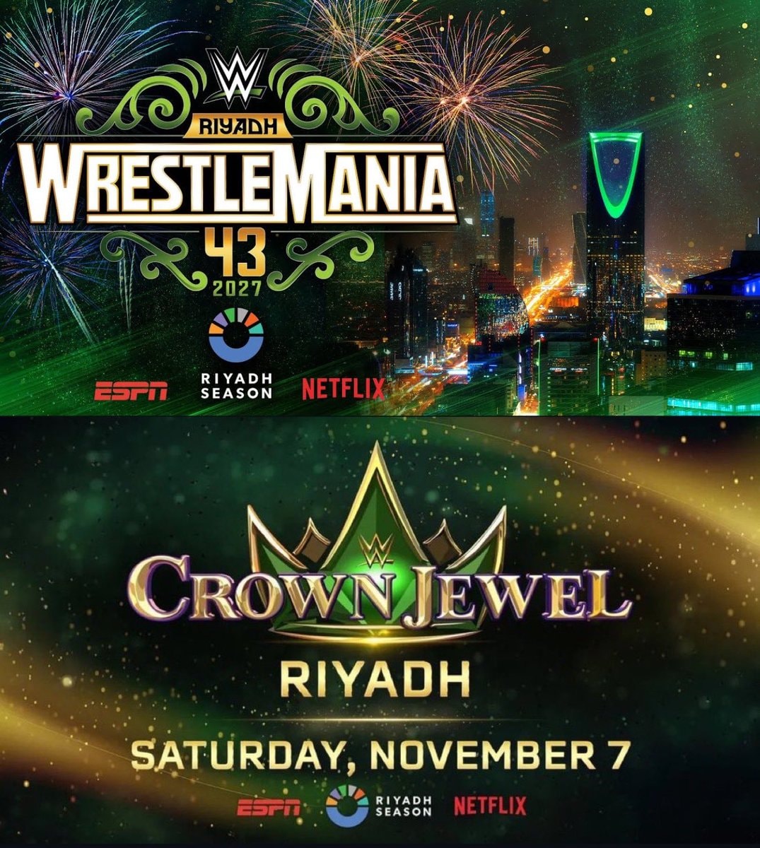 WrestleMania 43 Riyadh Crown Jewel WrestleMania 43 Riyadh Crown Jewel