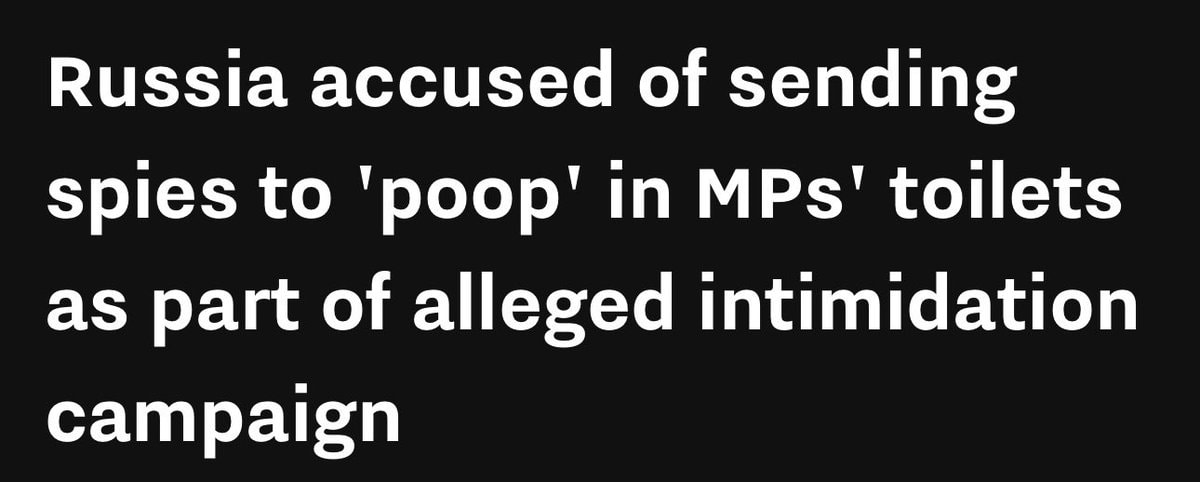 Russia spy poop MPs toilets