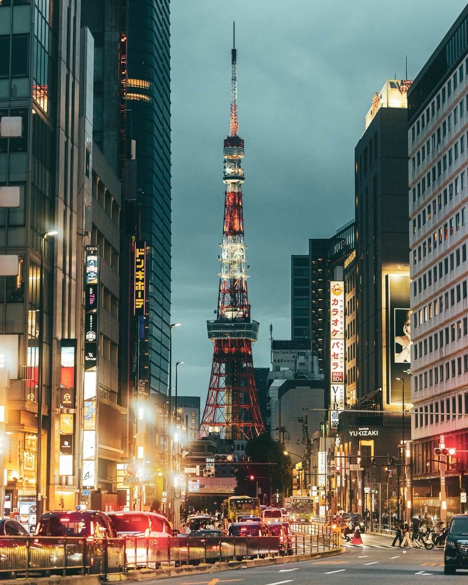 Tokyo Tower Japan at dusk