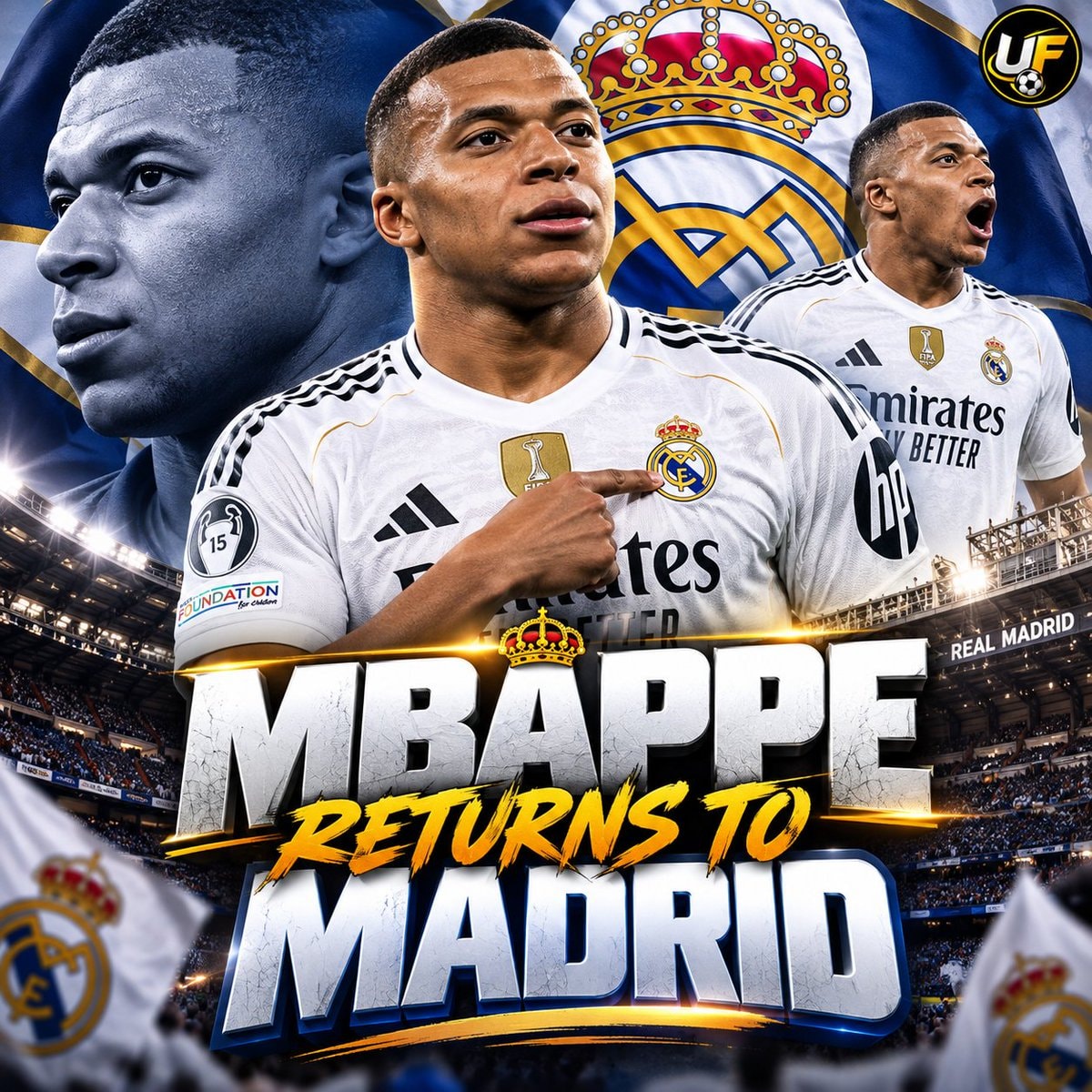 Kylian Mbappé returns to Madrid
