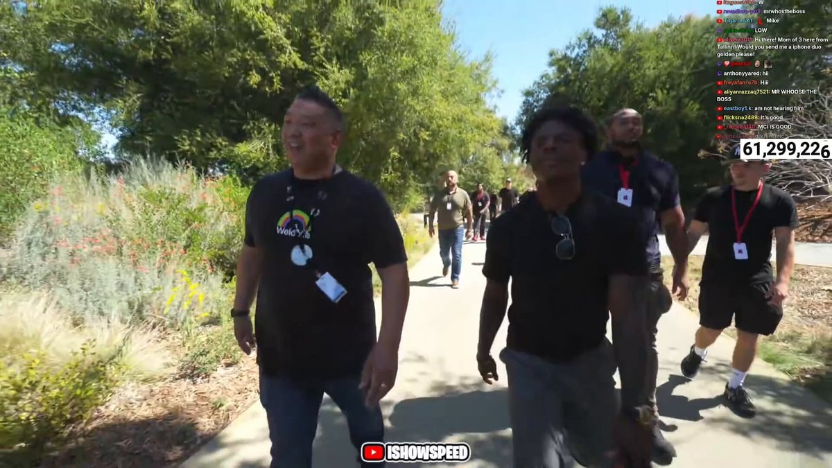 IShowSpeed runs into Kid Cudi at Apple event