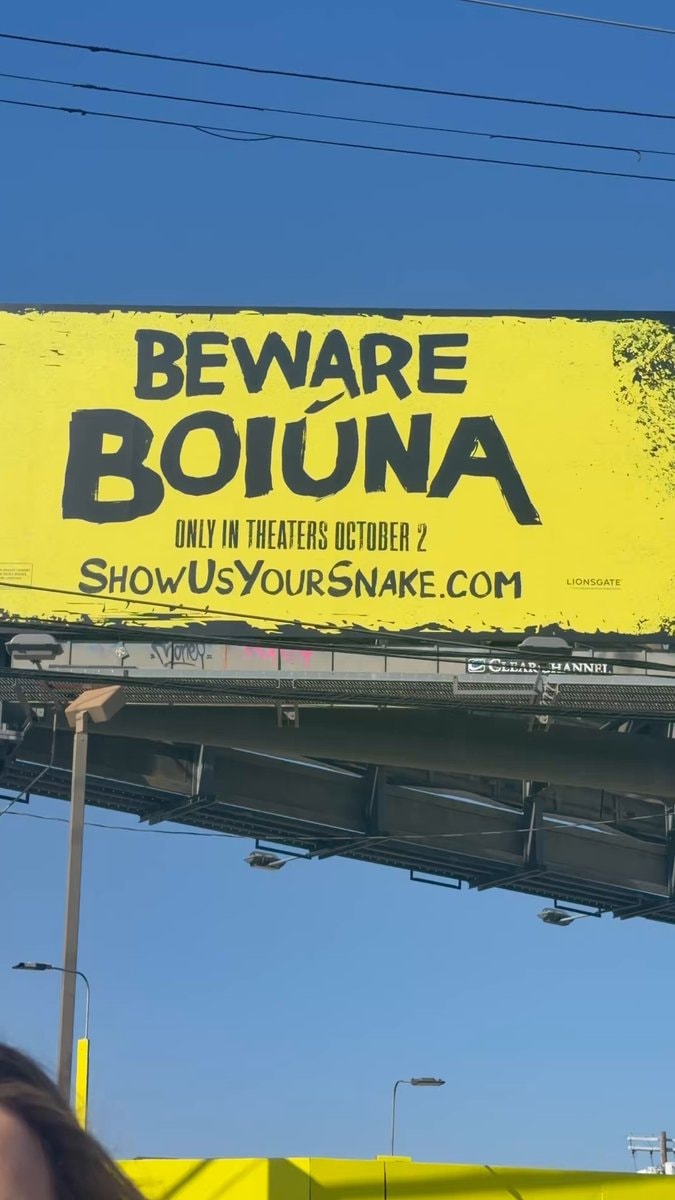 BEWARE BOIÚNA billboard October 2