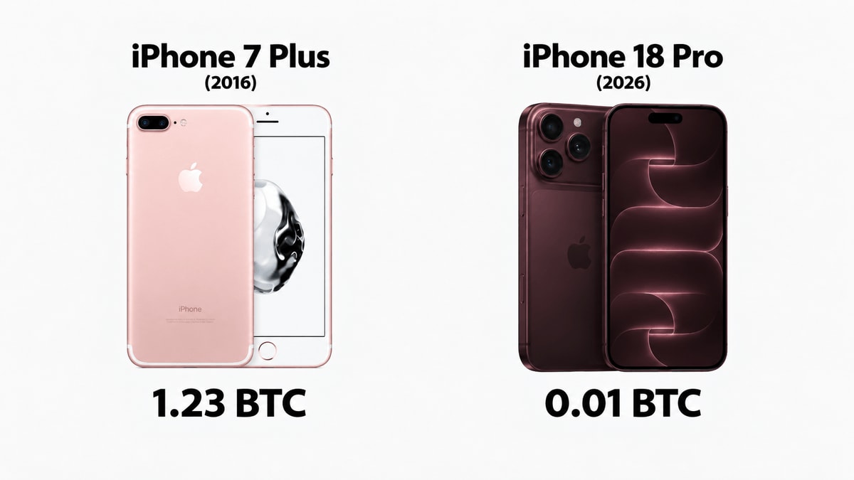 iPhone Bitcoin price 2016 vs 2026 iPhone Bitcoin price 2016 vs 2026