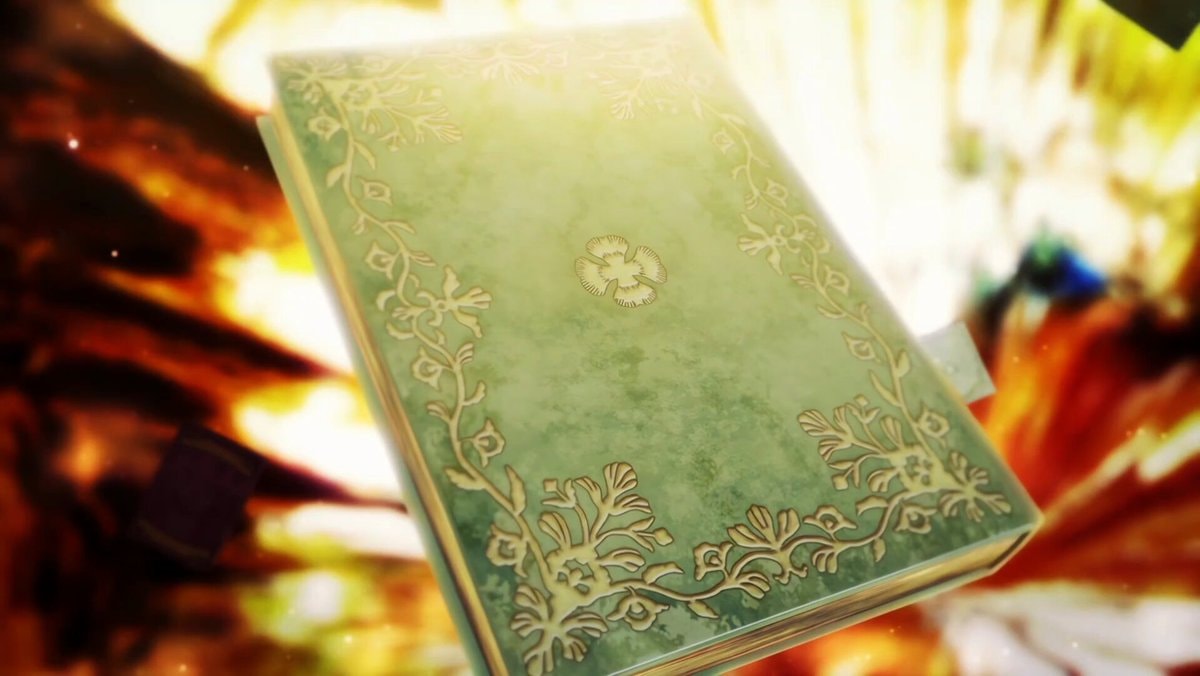 green ornate book