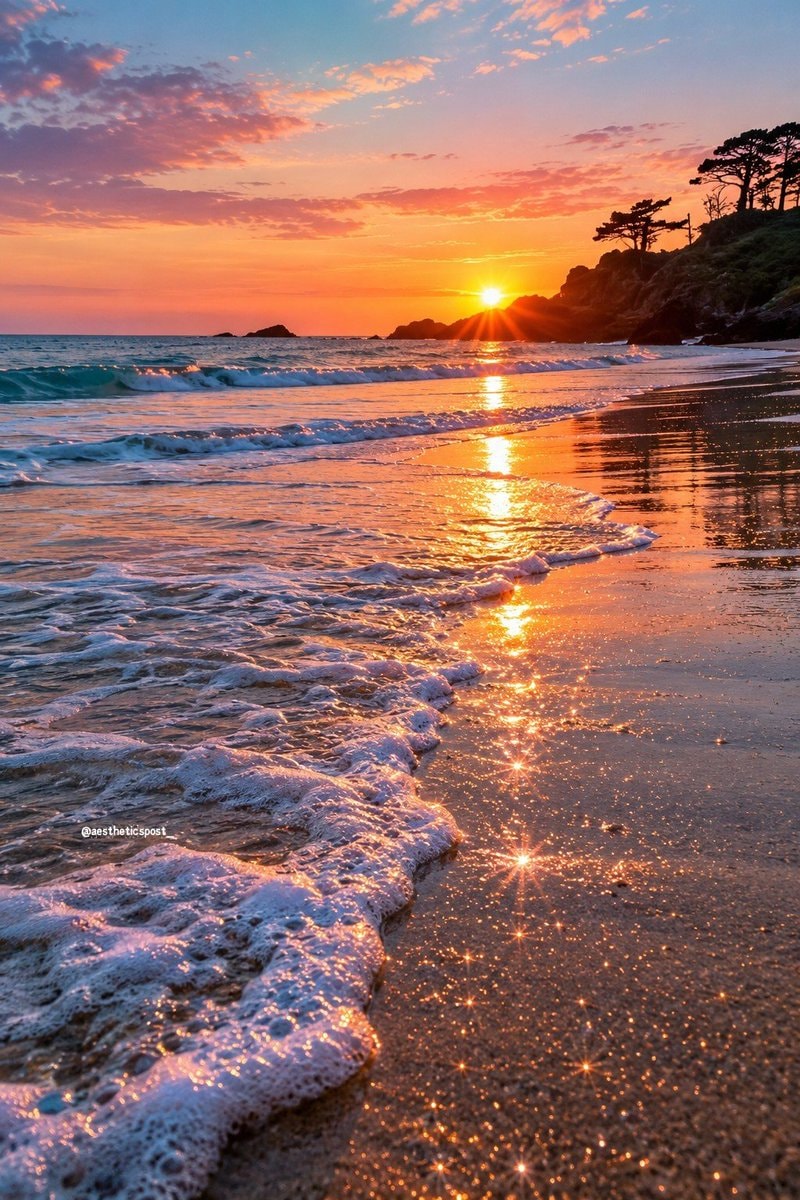 sunset beach scene sunset beach scene