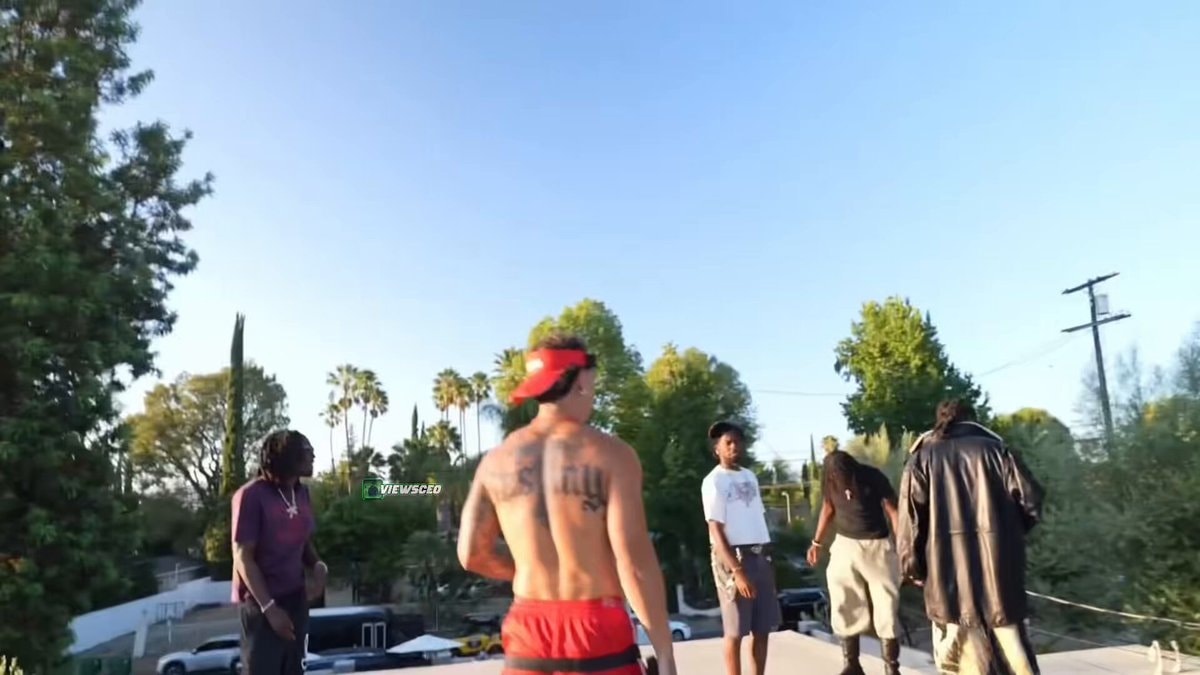 Young Thug Austin McBroom pool party