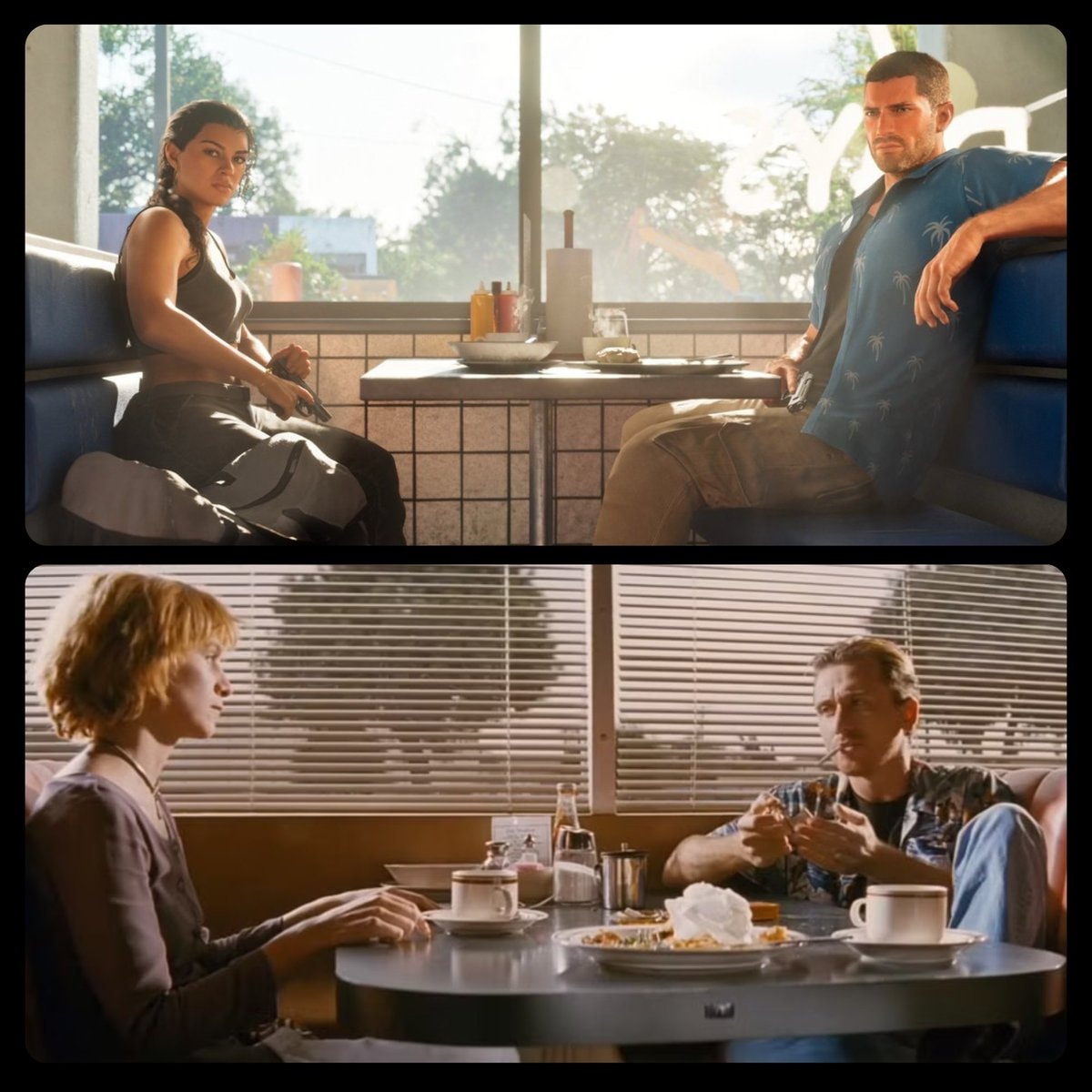 GTA 6 Pulp Fiction diner comparison GTA 6 Pulp Fiction diner comparison