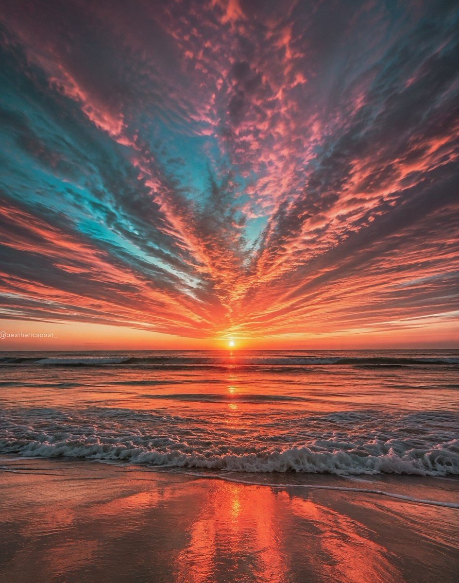 sunset cloud glow