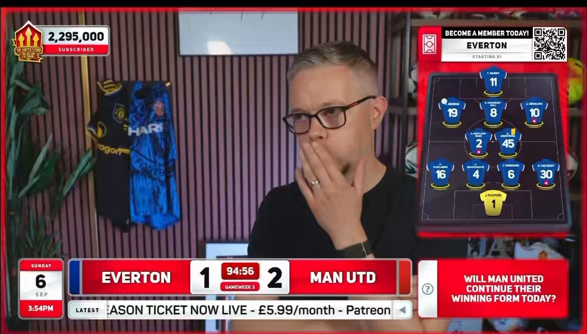 Man Utd vs Everton reaction
