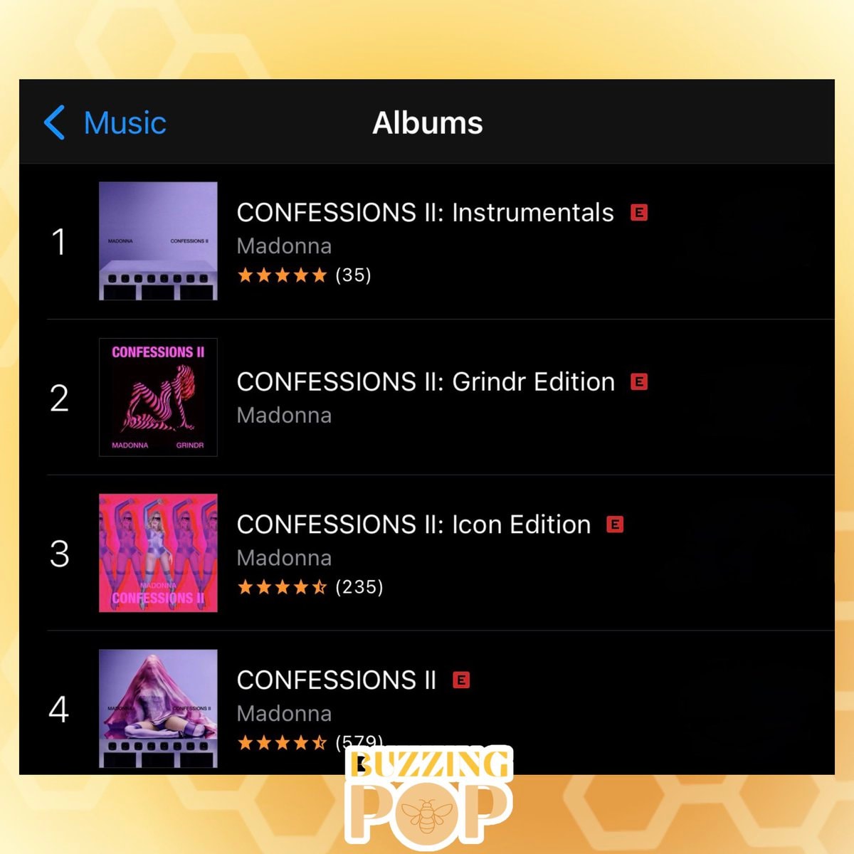 Madonna CONFESSIONS II US iTunes Top 4 (photo 2 of 2)
