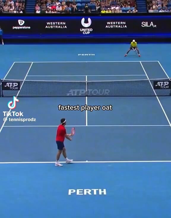 Alex de Minaur fastest player oat