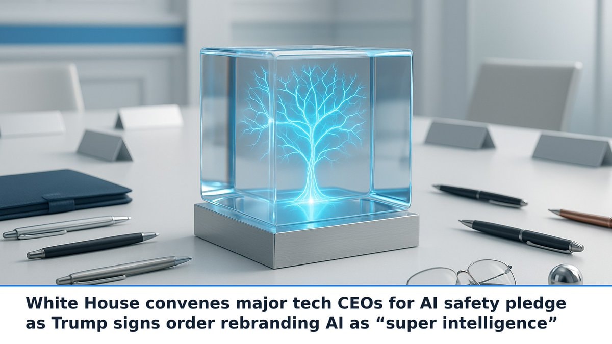 White House AI safety pledge with Zuckerberg Bezos Musk