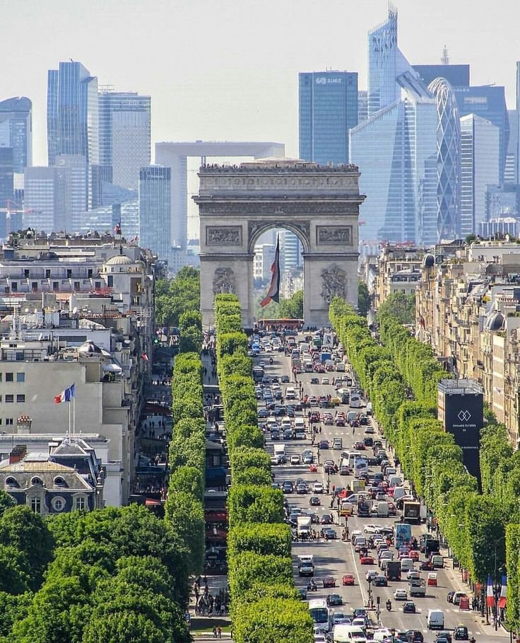 Arc de Triomphe Paris view