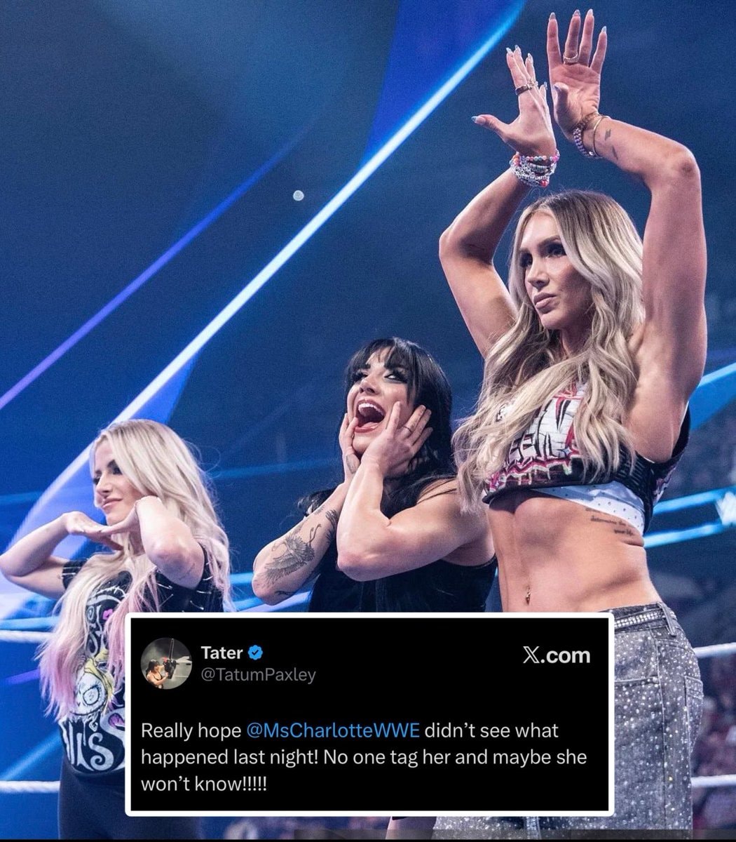 Tatum Paxley on Charlotte Flair tag