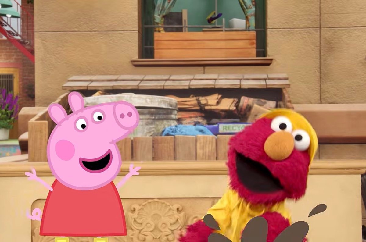 Peppa Pig and Elmo collaboration