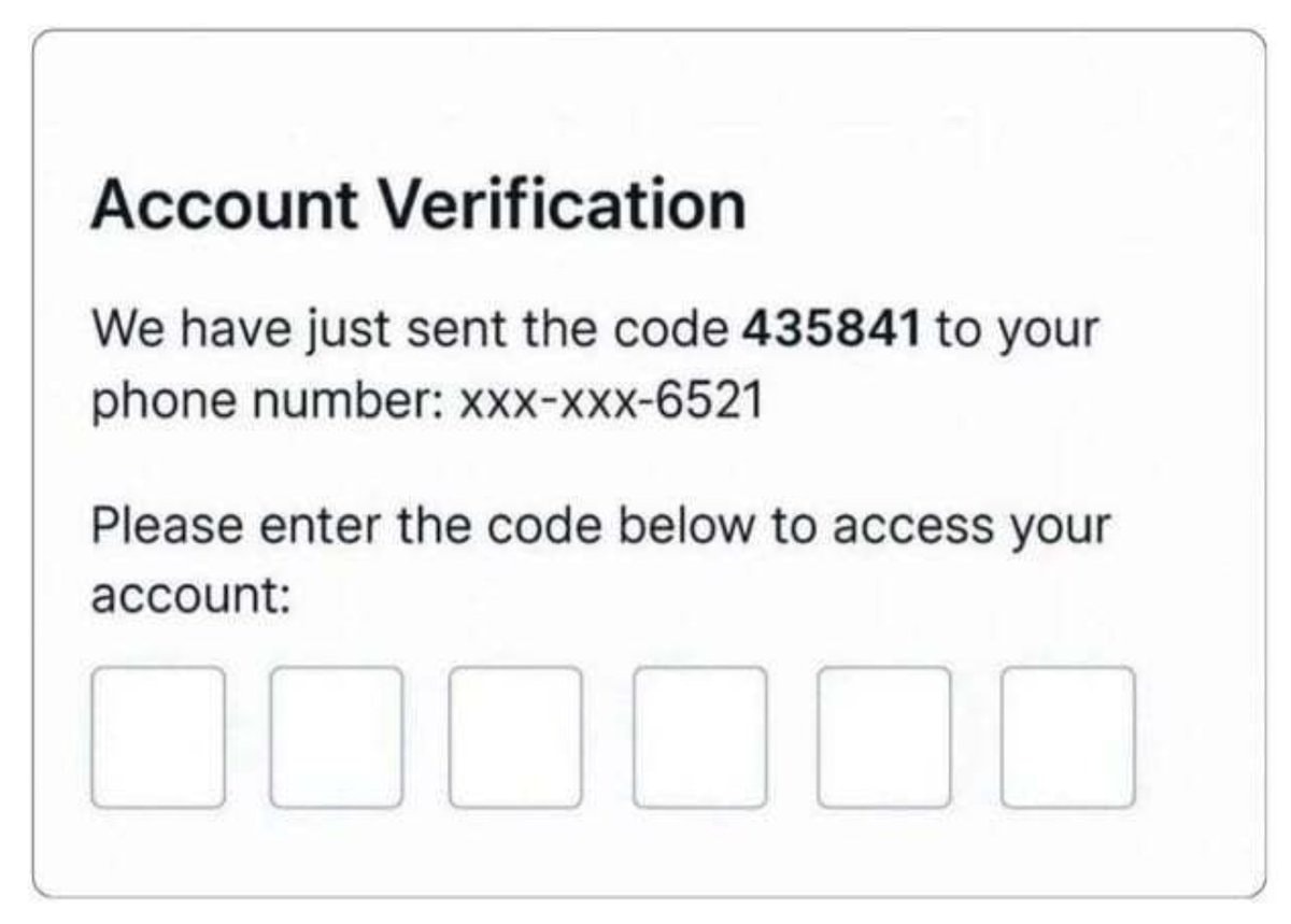 2FA code leaked in plain text