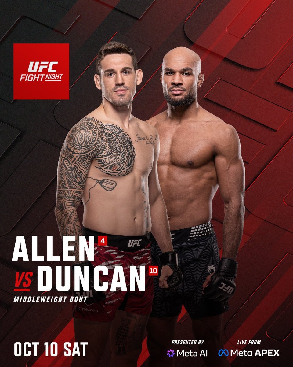Brendan Allen vs Christian Leroy Duncan UFCVegas122