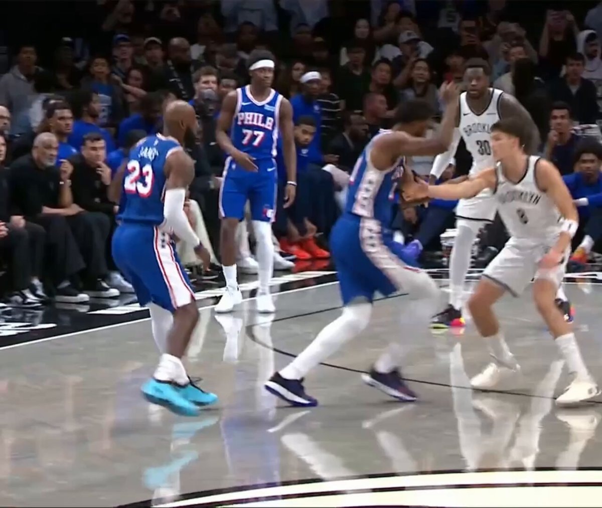 LeBron Embiid Brown Philly ball movement
