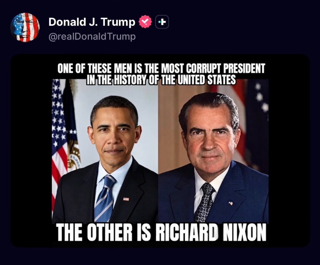 Trump on most corrupt US presidents