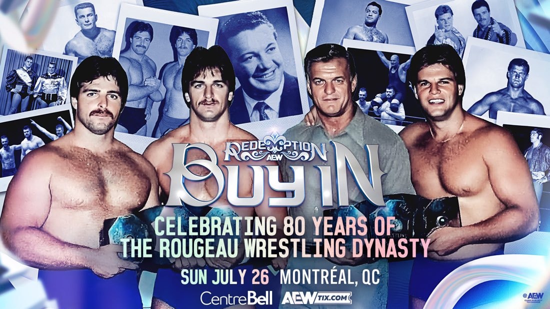 AEW Redemption Rougeau Family celebration