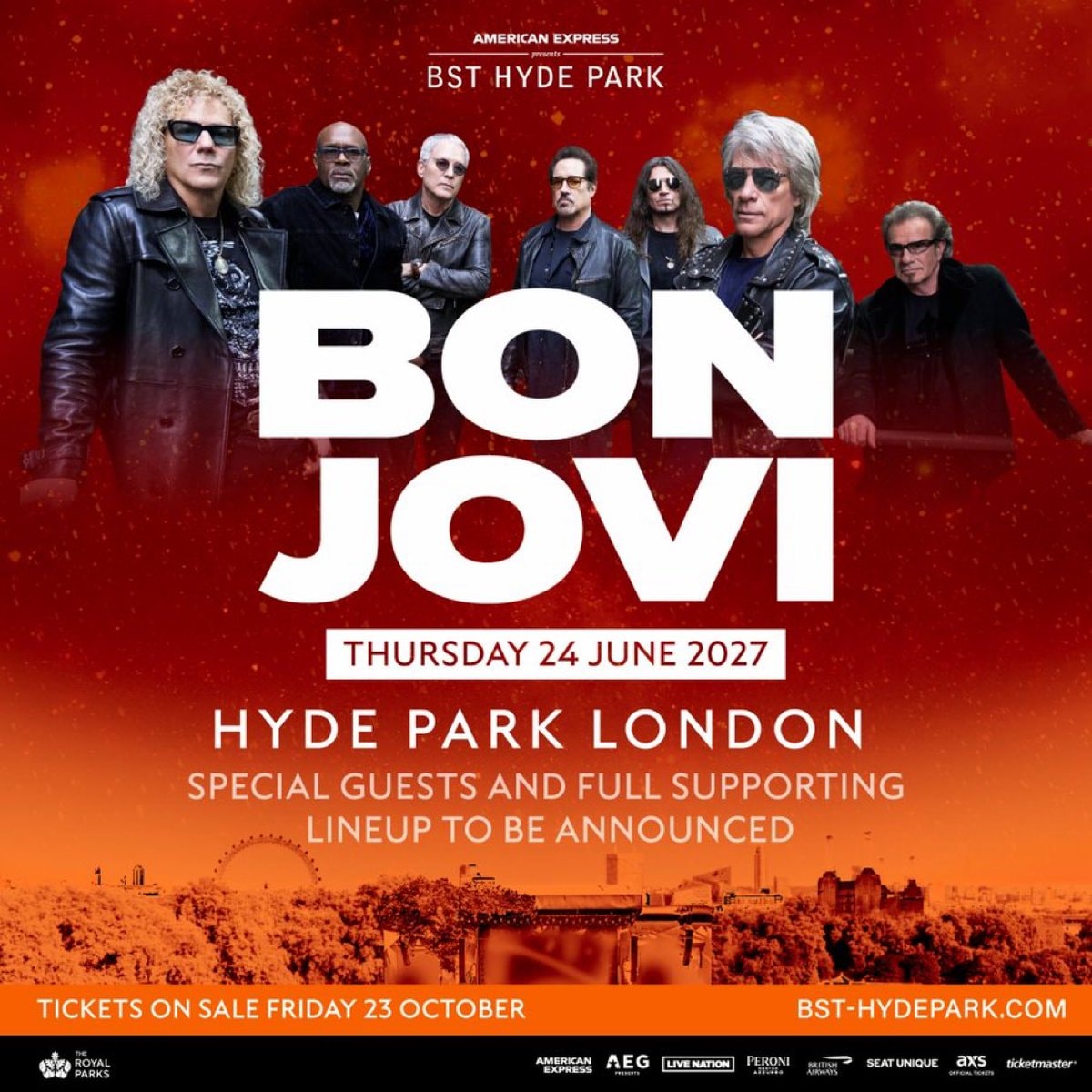 Bon Jovi BST Hyde Park 2027