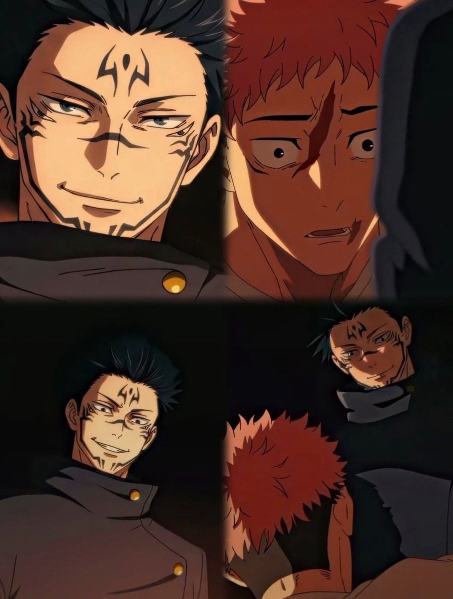 Anime collage black hair tattoos red hair