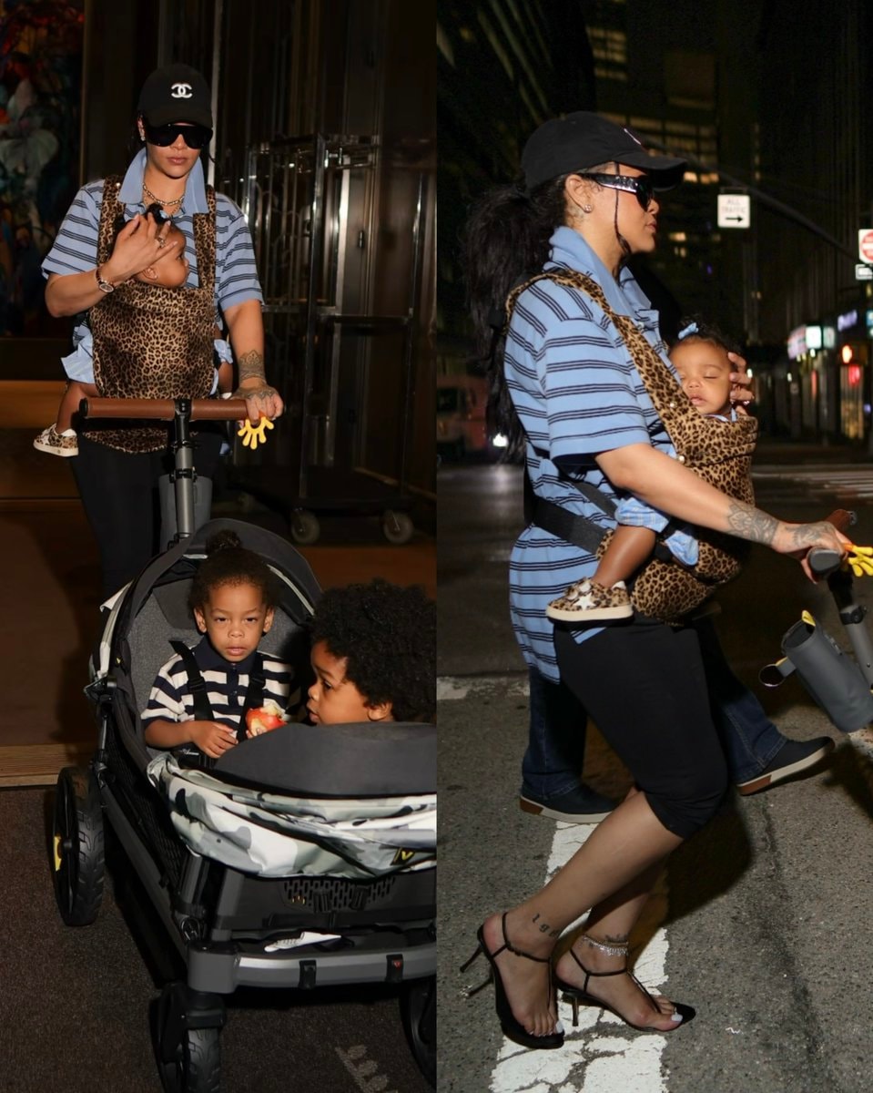 Rihanna with kids in NYC